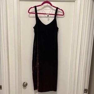 Dress Elegant Merlot Velvet Dress